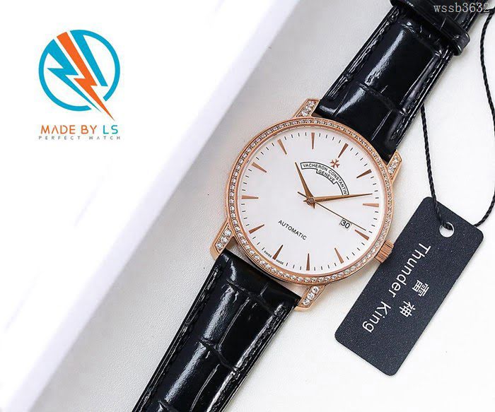 江詩丹頓 Vacheron Constantin LS精品 2018新款 進口9015機芯 小牛皮原裝蝴蝶扣 超強防水 高檔男士腕表  wssb3632