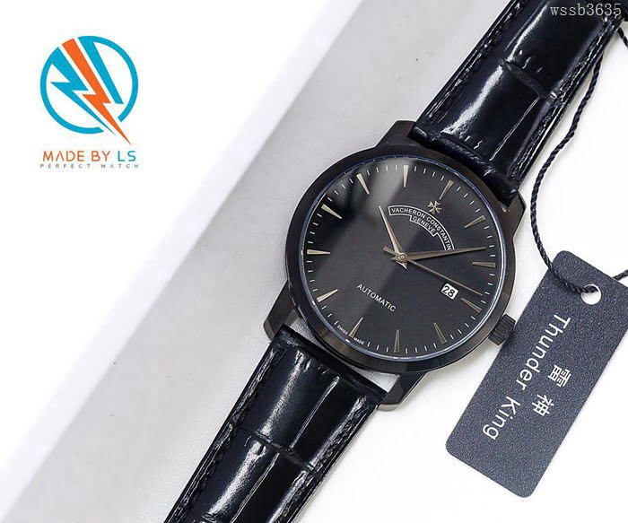 江詩丹頓 Vacheron Constantin LS精品 2018新款 進口9015機芯 小牛皮原裝蝴蝶扣 超強防水 高檔男士腕表  wssb3635