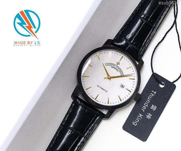江詩丹頓 Vacheron Constantin LS精品 2018新款 進口9015機芯 小牛皮原裝蝴蝶扣 超強防水 高檔男士腕表  wssb3636