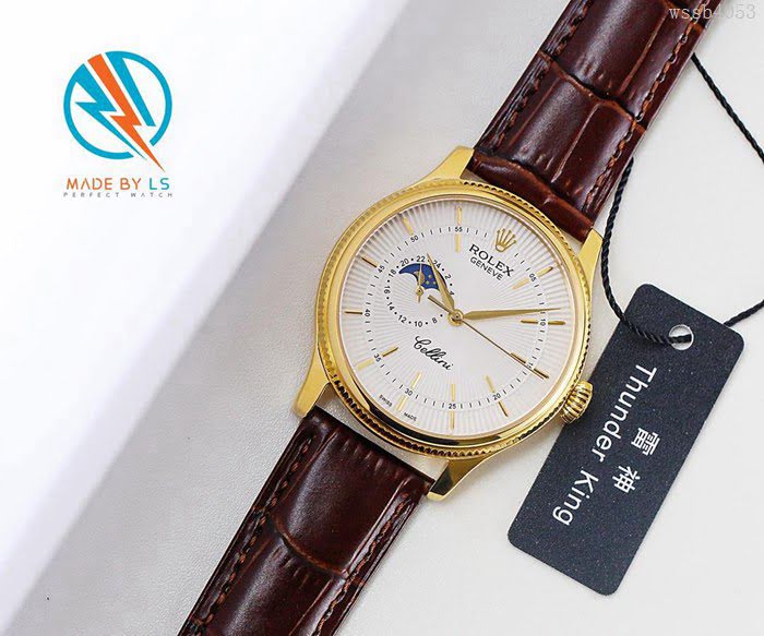 ROLEX勞力士 LS精品 切利尼系列 日月星辰 24小顯示 三度防水性能 高檔男士腕表  wssb4053