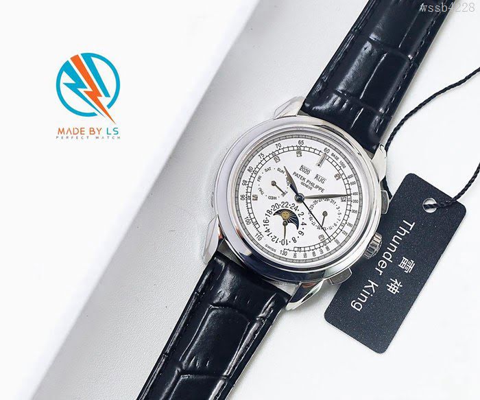 百達翡麗PATEK PHILPPE LS精品 超級複雜功能計時系列 機芯29-535升級版 全鋼鍍納米鉑金表殼 小牛皮帶 高檔男士腕表  wssb4228