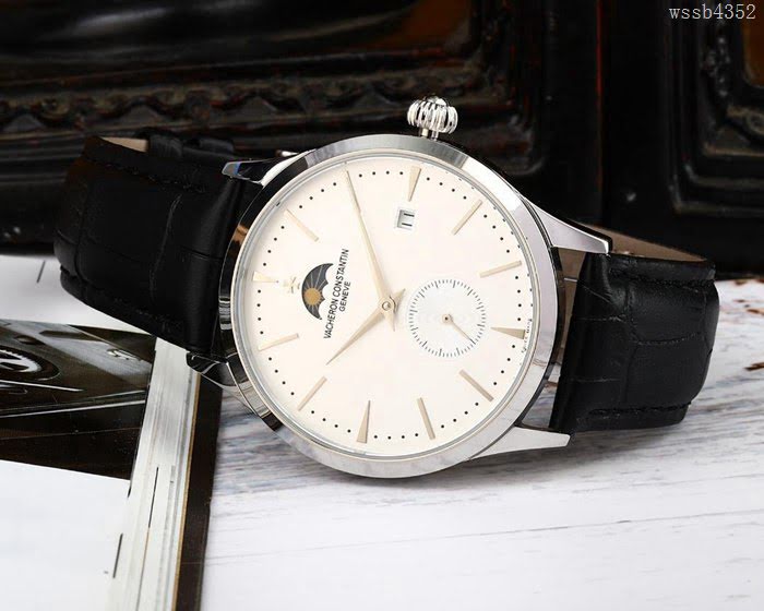 江詩丹頓 Vacheron Constantin 高級定制 全自動機械機芯 真牛皮錶帶 男士腕表  wssb4352
