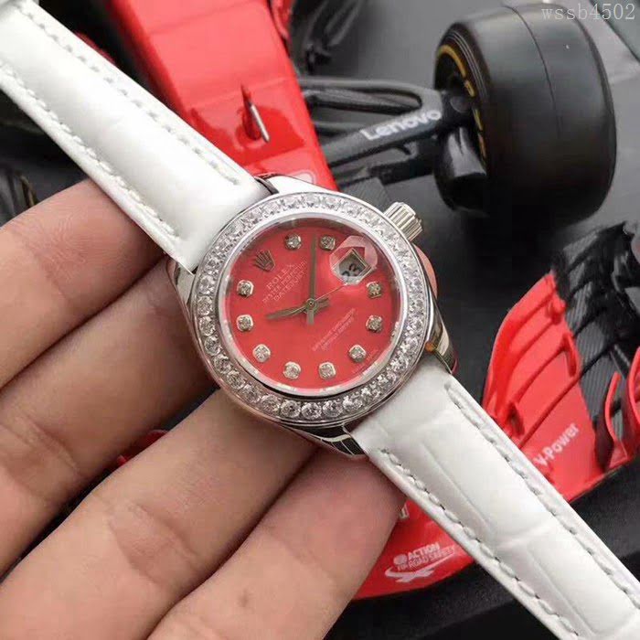 ROLEX勞力士 最新上市 Rolex淑女系列 珍珠貝母錶盤 環繞璀璨鑽石 進口6t51機芯 深度防水 女士腕表  wssb4502