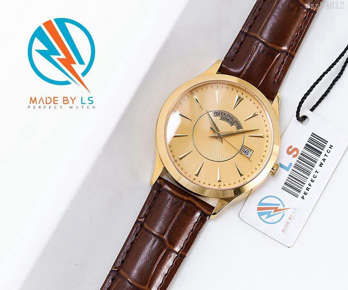 百達翡麗PATEK PHILPPE LS精品 經典款 原裝進口9015機芯 藍寶石鏡面 超薄 男士腕表  wssb4612