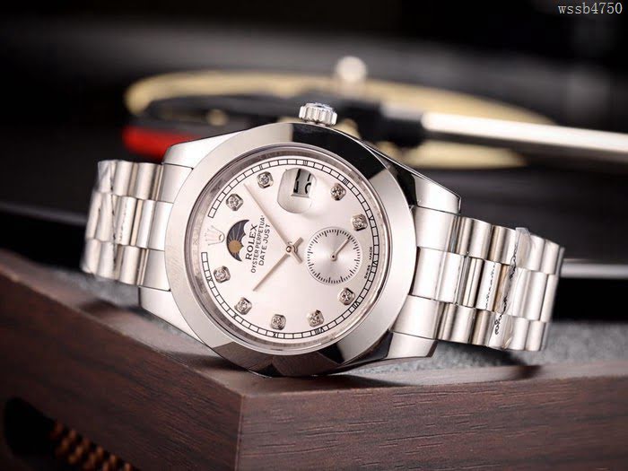 ROLEX勞力士 男士腕表 經典熱賣 高雅品位 全自動機械機芯 真皮錶帶 百搭款手錶  wssb4750