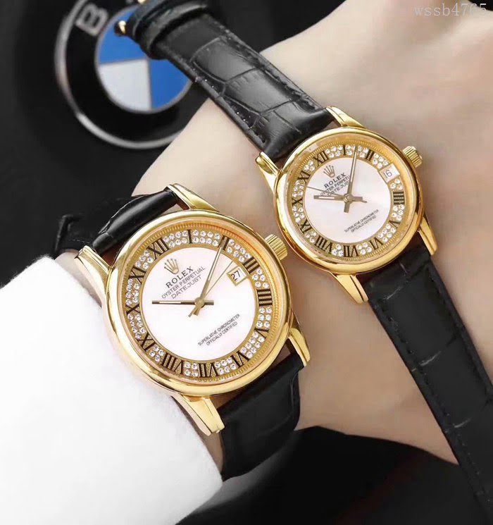 ROLEX勞力士 切利尼升級版 深海珍珠母貝配南非真鑽鑲製錶盤 深度防水 男士腕表  wssb4765