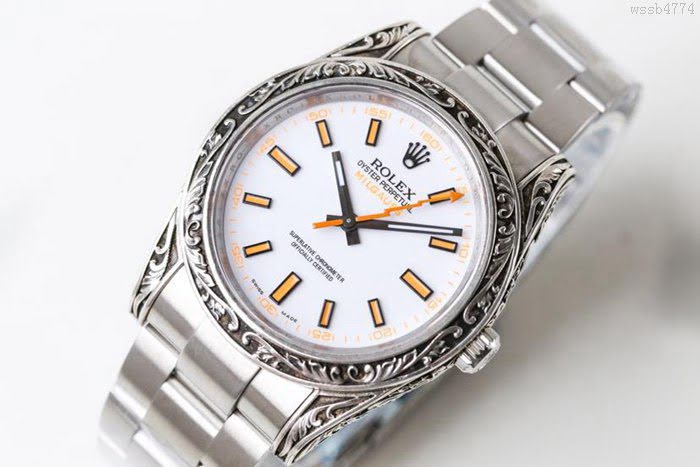 ROLEX勞力士 新品上市 N9最新力作 雕刻手工 純銀殼套 瑞士ETA2824自動上旋機芯 超強防水 鱷魚皮錶帶 高檔男士腕表  wssb4774