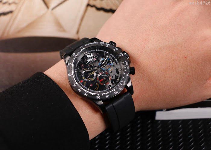 ROLEX勞力士 迪通拿Rolex Daytona 第一款碳纖維縷空機械 夜光功能 男士腕表  wssb4846