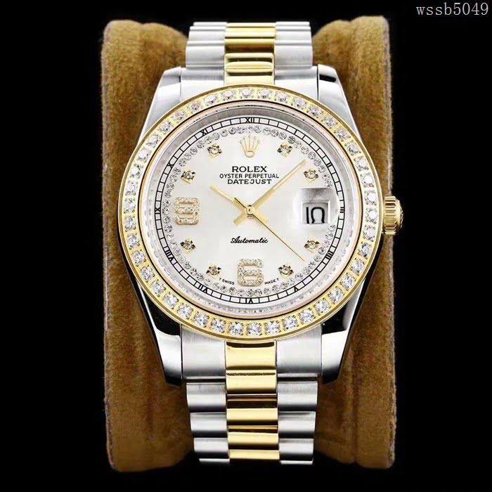 ROLEX勞力士 最新日誌款 複刻正品 鑽石刻度錶盤 高端系列 男士腕表 超強防水  wssb5049