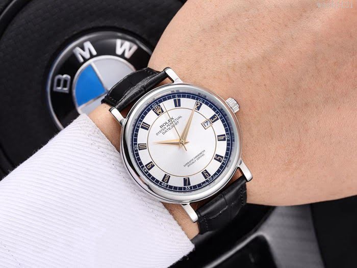 ROLEX勞力士 實物拍攝 進口8215全自動機械機芯 進口真牛皮錶帶 男士腕表  wssb5131