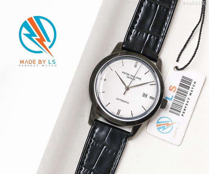 百達翡麗PATEK PHILPPE LS精品 2019春夏季新款 簡約時尚 9015全自動機芯 經典黑 超薄 高檔男士腕表  wssb5193