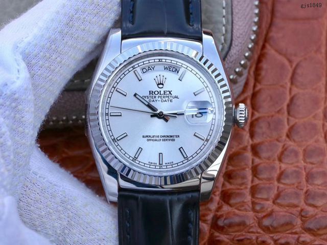勞力士Day-Date系列手錶 Rolex最經典的系列男士皮帶腕表  gjs1849