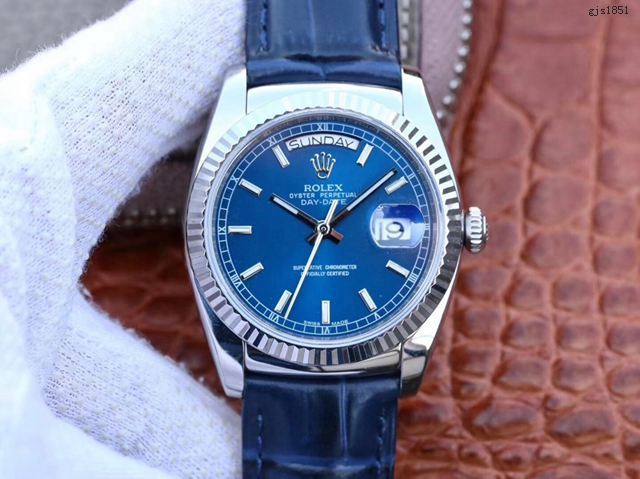 勞力士Day-Date系列手錶 Rolex最經典的系列男士皮帶腕表  gjs1851