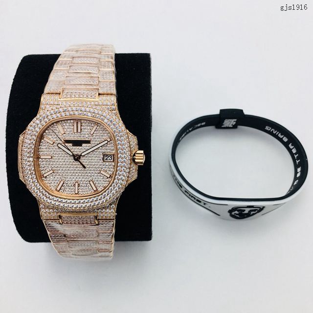 百達翡麗高端複刻男士腕表 PATEK PHILIPPE施華洛世奇美鑽男士腕表  gjs1916
