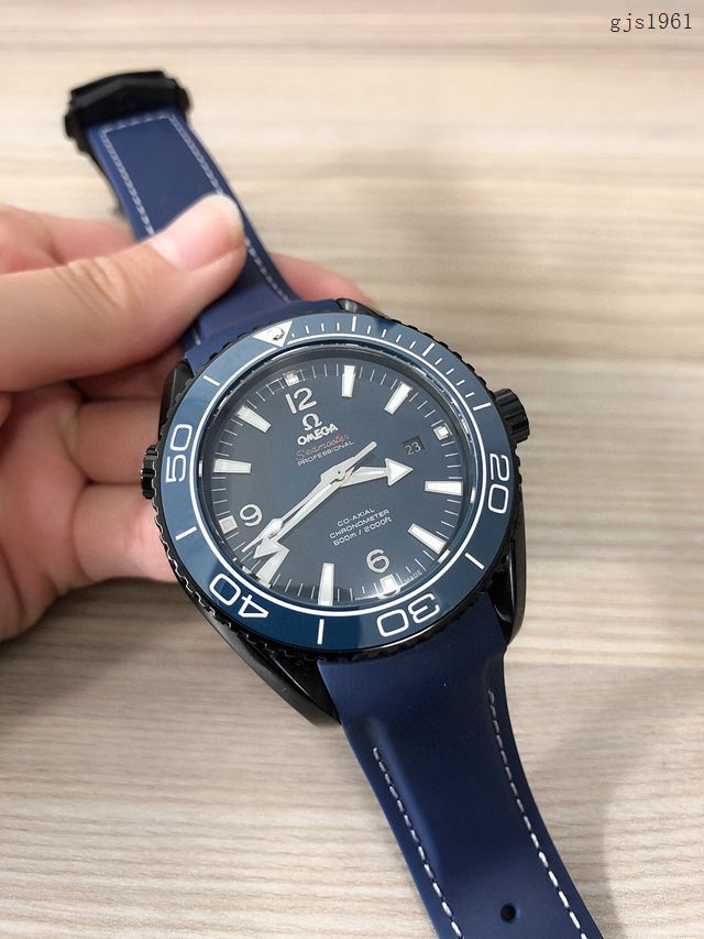 歐米茄高端手錶 OMEGA複刻海馬海洋宇宙600米三針男士腕表  gjs1961
