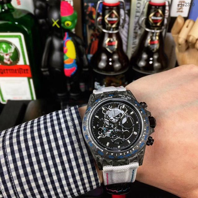 勞力士複刻手錶 Rolex迪通拿系列男表 WWF Factory新品推薦 碳纖花紋Rolex高端男士腕表  gjs2310