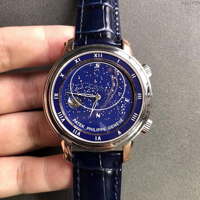 PATEK PHILIPPE手錶 星空5102天月款日內瓦蒼穹系列 百達翡麗機械表 百達翡麗高端男表  hds1099