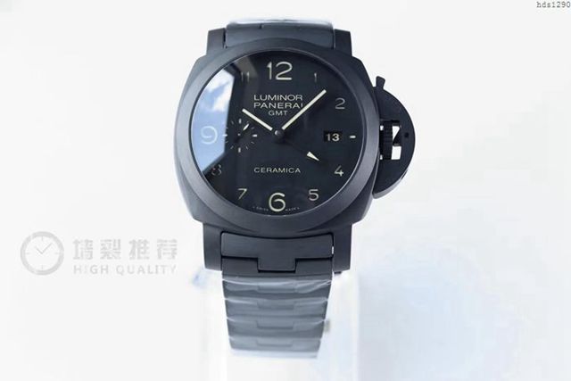 Panerai手錶 VS沛納海黑武士438 升級V2 全黑機芯 超級夜光 沛納海高端男表 沛納海機械男士腕表  hds1290