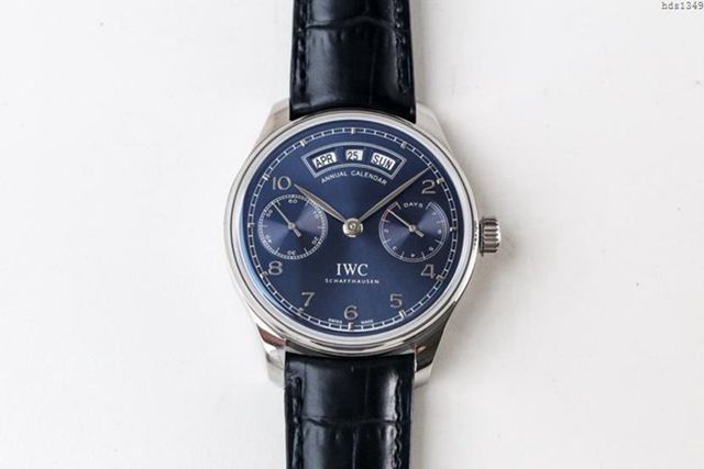 IWC手錶 V2升級版 萬國lW52850 萬國IWC葡萄牙萬年曆腕表系列 萬國表高端男士全自動機械表  hds1349