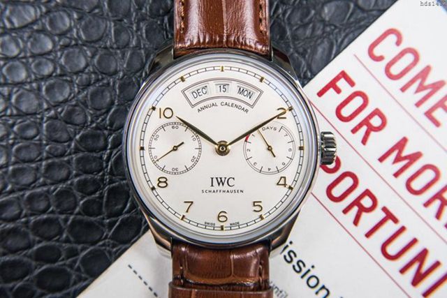 IWC手錶 V2升級版 萬國lW52850 葡萄牙萬年曆腕表系列 萬國表高端機械男表  hds1432