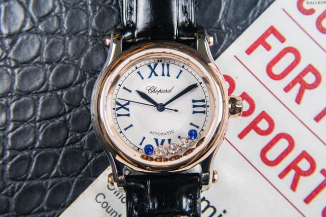 Chopard手錶 蕭邦Happy Sport腕表 五珠天然貝殼面 蕭邦自動機械女表 蕭邦高端女士腕表  hds1609