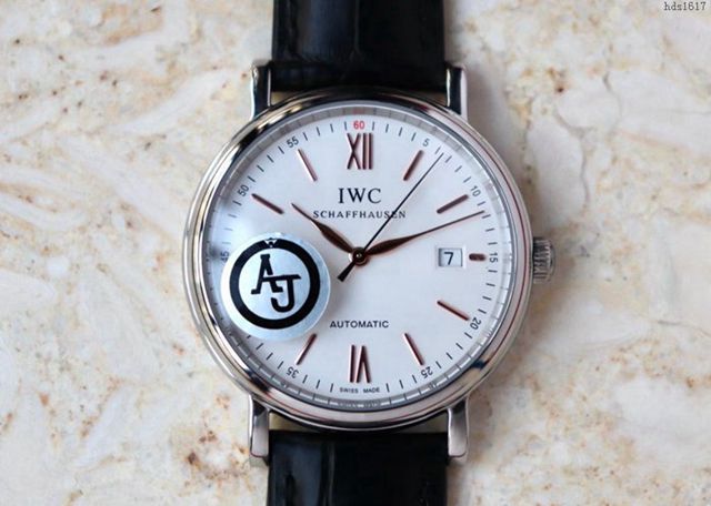 IWC手錶 萬國波濤菲諾商務簡約腕表 萬國經典款機械男表 萬國高端男士腕表  hds1617
