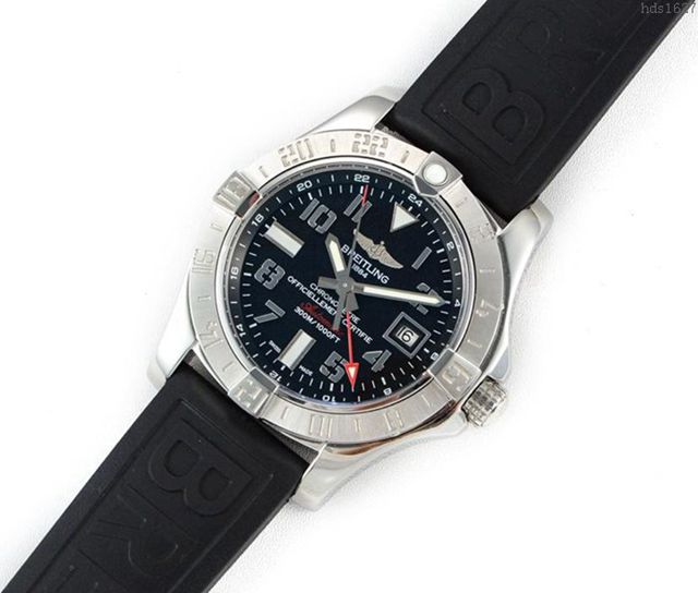 breitling手錶 百年靈復仇者二代世界時間腕表 百年靈自動上弦機械男表 百年靈高端男表  hds1627