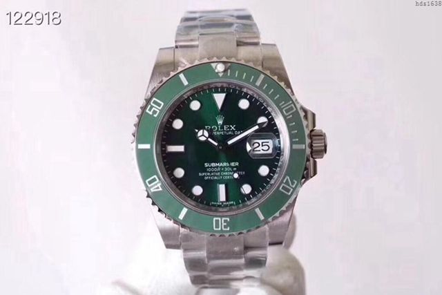 勞力士手錶 Rolex綠水鬼 超級綠色字圈 Rolex機械男士腕表 勞力士高端男表  hds1638