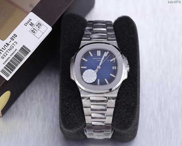 PATEK PHILIPPE手錶 最薄的鋼表之王5711鸚鵡螺 百達翡麗自動上鏈男表 百達翡麗高端男士腕表  hds1674