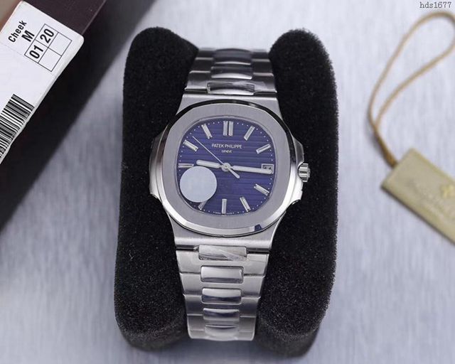PATEK PHILIPPE手錶 最薄的鋼表之王5711鸚鵡螺 百達翡麗自動上鏈男表 百達翡麗高端男士腕表  hds1677