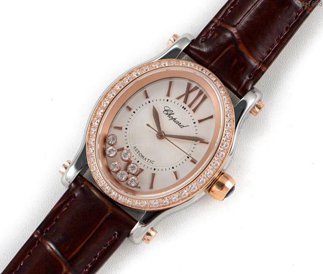 Chopard手錶 蕭邦快樂鑽系列橢圓型機械6T28新款 蕭邦時尚男士腕表 蕭邦全自動機械男表  hds1688