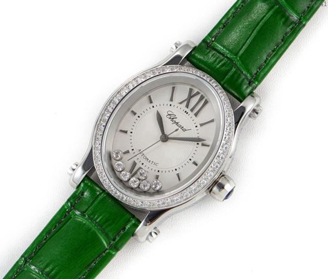 Chopard手錶 蕭邦快樂鑽系列 橢圓型機械6T28新款 蕭邦時尚女表 蕭邦機械女士腕表  hds1841