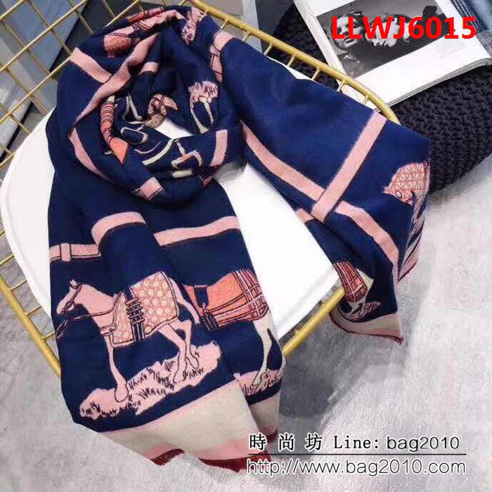 HERMES愛馬仕專櫃品質 2018早秋新品 絲羊絨圍巾 LLWJ6015