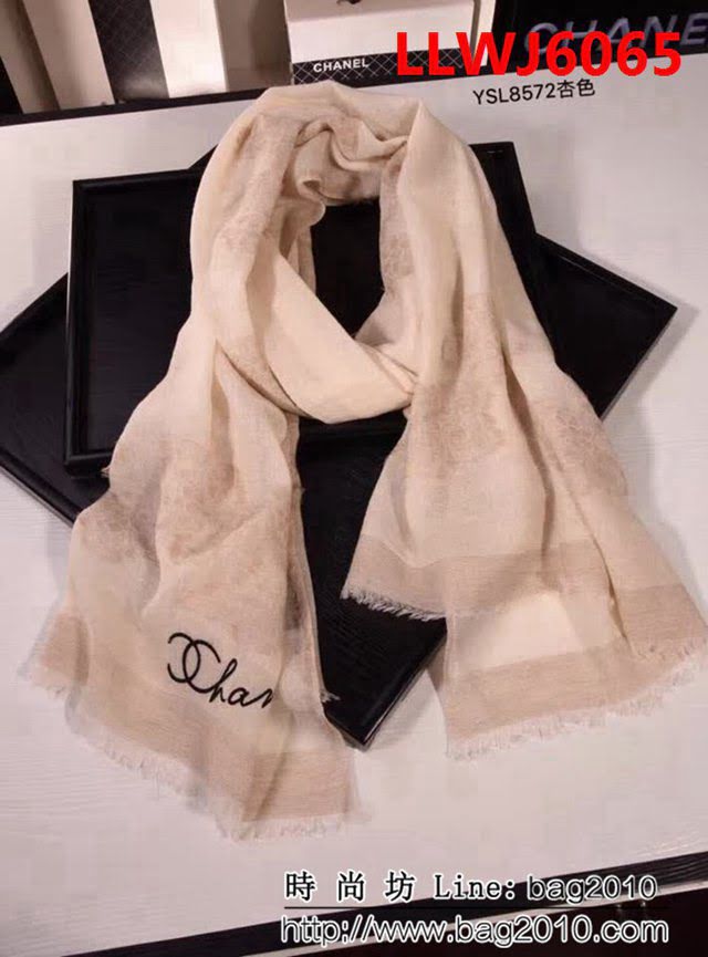 CHANEL香奈兒 2018秋冬最新款高端羊絨圍巾 YSL857 LLWJ6065
