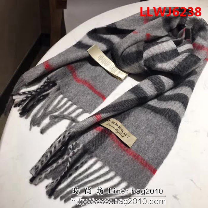 BURBERRY巴寶莉 原單正品 英倫巴格經典山羊絨圍巾 LLWJ6238