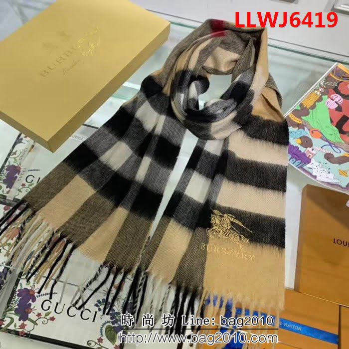BURBERRY巴寶莉 純正羊毛男士圍巾 LLWJ6419