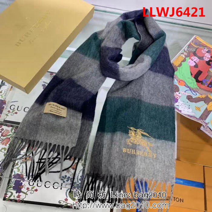 BURBERRY巴寶莉 純正羊毛男士圍巾 LLWJ6421