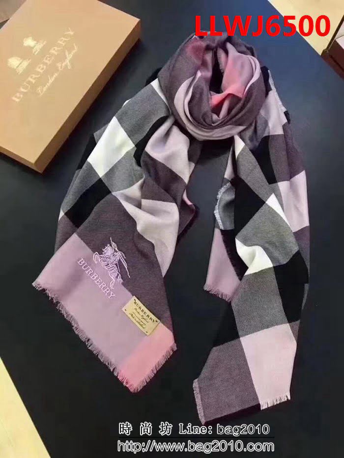 BURBERRY巴寶莉專櫃款 經典大格鑽石紋山羊絨圍巾 LLWJ6500