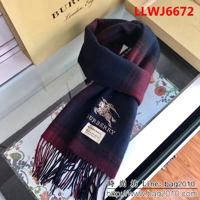BURBERRY巴寶莉 2018超級爆羊絨圍巾 最新男女款 LLWJ6672