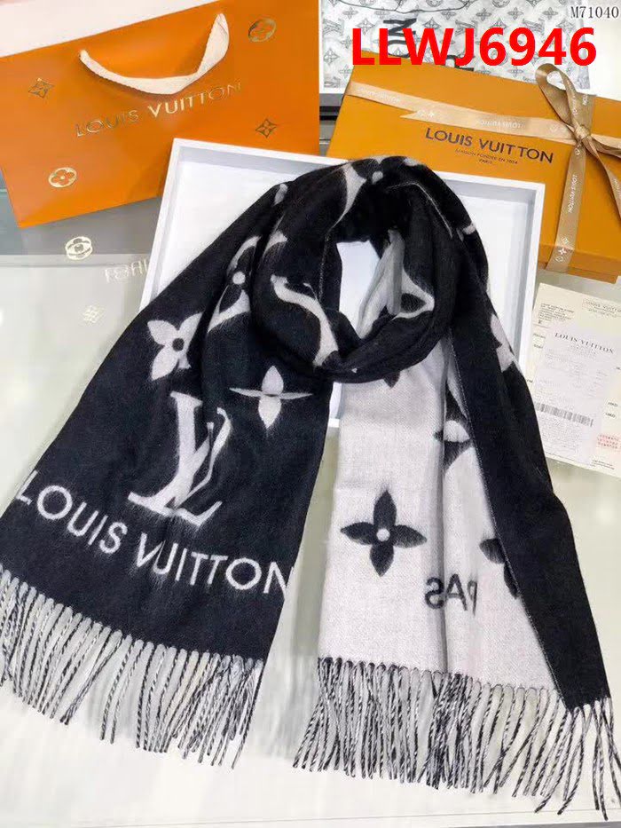 路易威登LV頂級原單 Louis VuittonREYKJAVIK羊絨圍巾/披肩 LLWJ6946