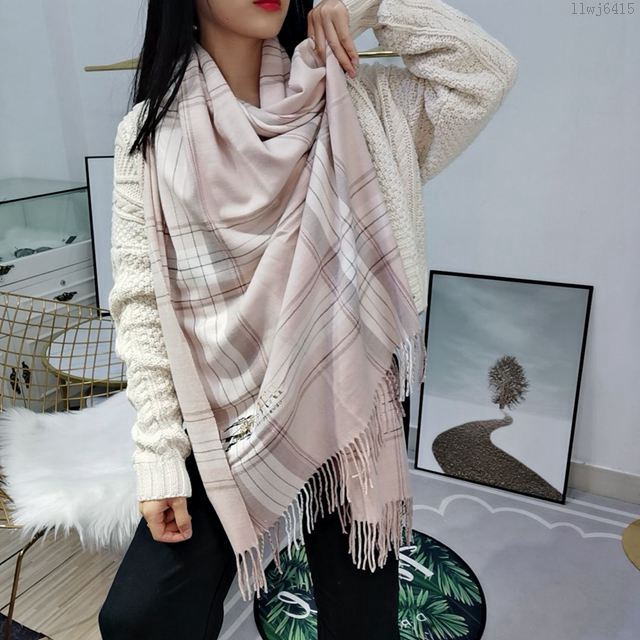 Burberry圍巾 復古經典格紋 柔軟順滑 巴寶莉女格子長圍巾  llwj6415