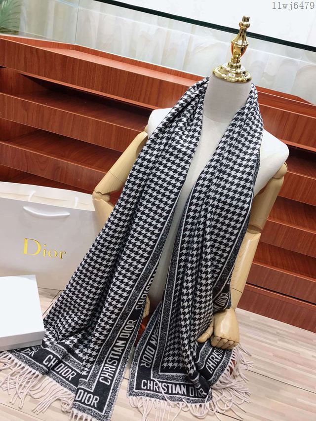 Dior圍巾 羊絨混紡 迪奧女長圍巾 Dior印花披肩  llwj6479