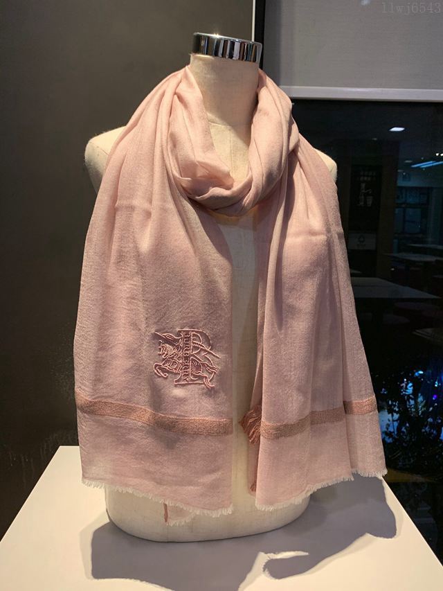 Burberry圍巾 2019新款 巴寶莉經典水煮羊絨純色 巴寶莉女秋冬兩用披肩圍巾  llwj6543