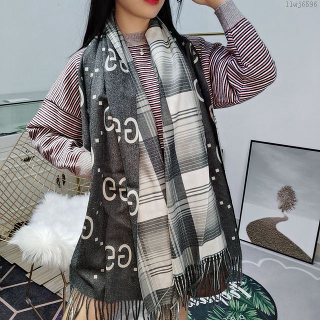 CHANEL圍巾 百搭款專櫃限量 香奈兒羊絨長巾 CHANEL女圍巾  llwj6596