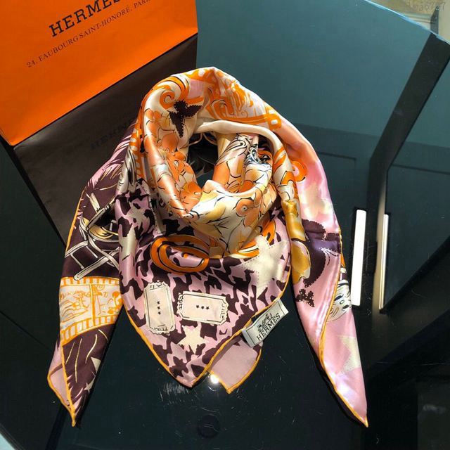 HERMES圍巾 2019最美新款 愛馬仕真絲大方巾  llwj6727