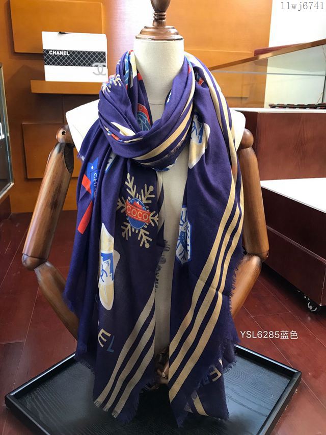 CHANEL圍巾 秋冬新款 高端經典牛貨 香奈兒水絨女圍巾  llwj6741