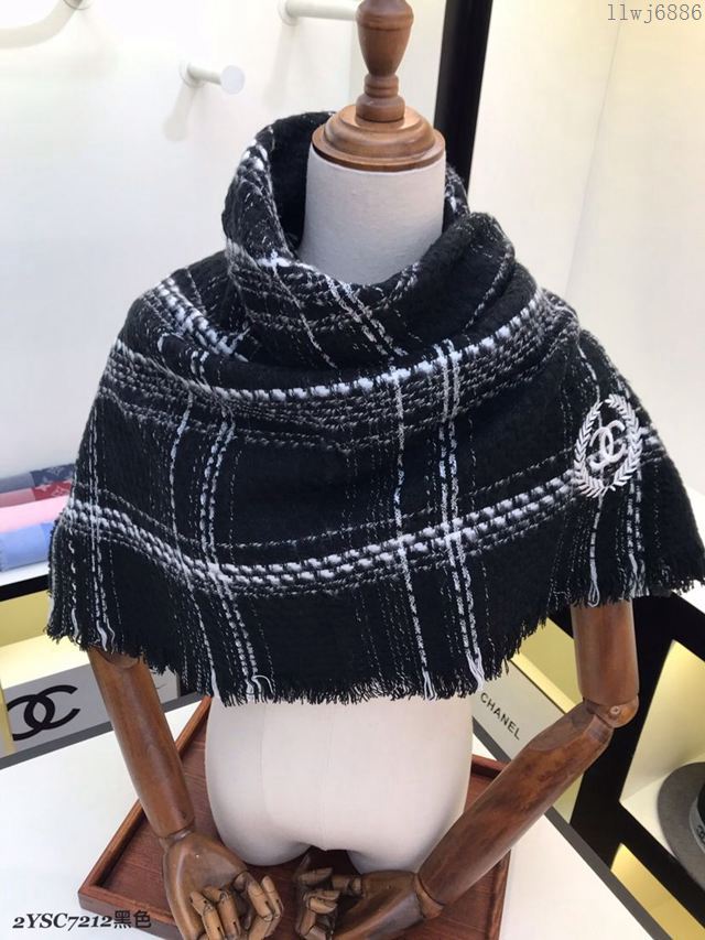 CHANEL圍巾 專櫃VIP限量版 香奈兒頂級進口客供羊毛圍巾 CHANEL羊毛圍巾女披肩  llwj6886