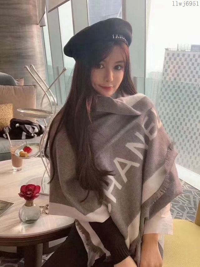 CHANEL圍巾 香奈兒加厚款羊絨圍巾 CHANEL秋冬款女加厚大披肩  llwj6951