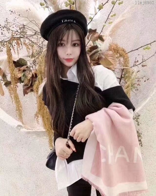 CHANEL圍巾 香奈兒加厚款羊絨圍巾 CHANEL秋冬款女加厚大披肩  llwj6952