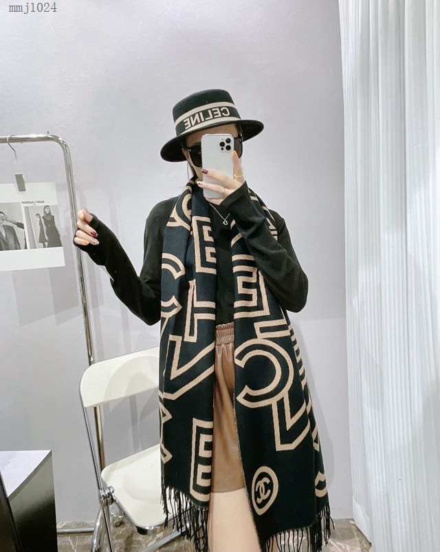 CHANEL專櫃新款女士圍巾披肩 香奈兒2021年度最新火爆單品爆款圍巾  mmj1024